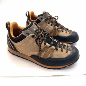 SCARPA Crux Canvas Hiking Climbing Approach Shoes Vibram Mens 8.5 Womens 9.5